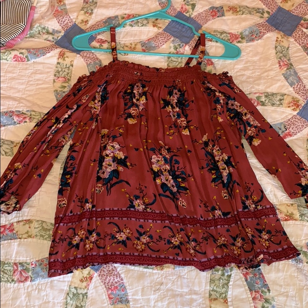 Off the shoulder floral top